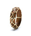 Earth Goddess Hinged Bangle - Teak