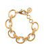 Cleopatra Regal Link Bracelet, 7+1.5" - Gold