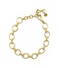 Cleopatra Small Link Bracelet, 7+1.5" - Gold