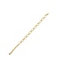 Cleopatra Small Link Bracelet, 7+1.5" - Gold