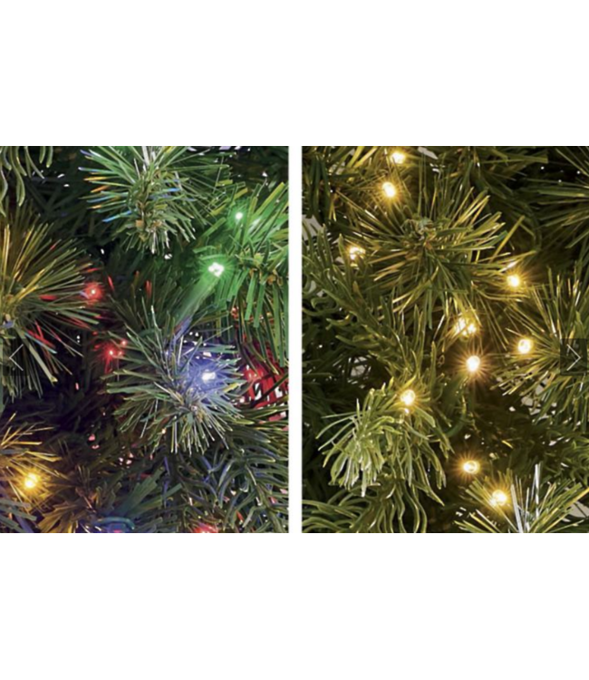 9'x14" King Fraser Garland - Sparkle Color Change Rice Light
