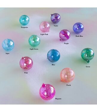 GLITTERVILLE Ripple Iridescent Ornament - Sold Individually