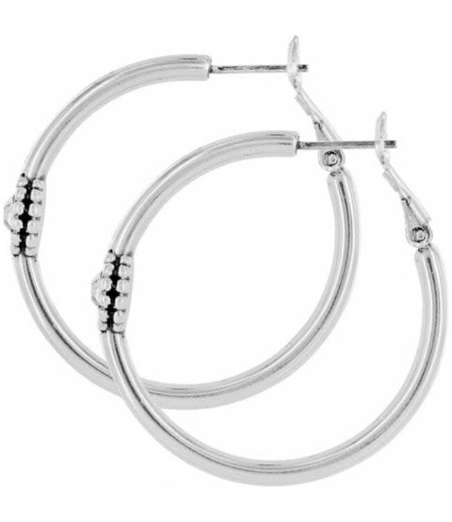 BRIGHTON Twinkle Medium Hoop Post Earrings