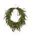36" Oval Cedar and Pinecone Wreath