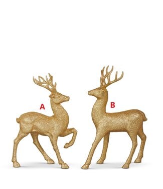 Gold Glitter Deer - Sold Individually