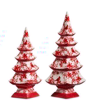 Red Chinoiserie Tree - Sold Individually