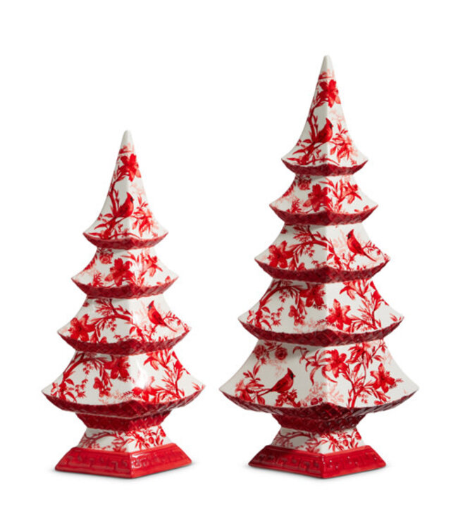 Red Chinoiserie Tree - Sold Individually