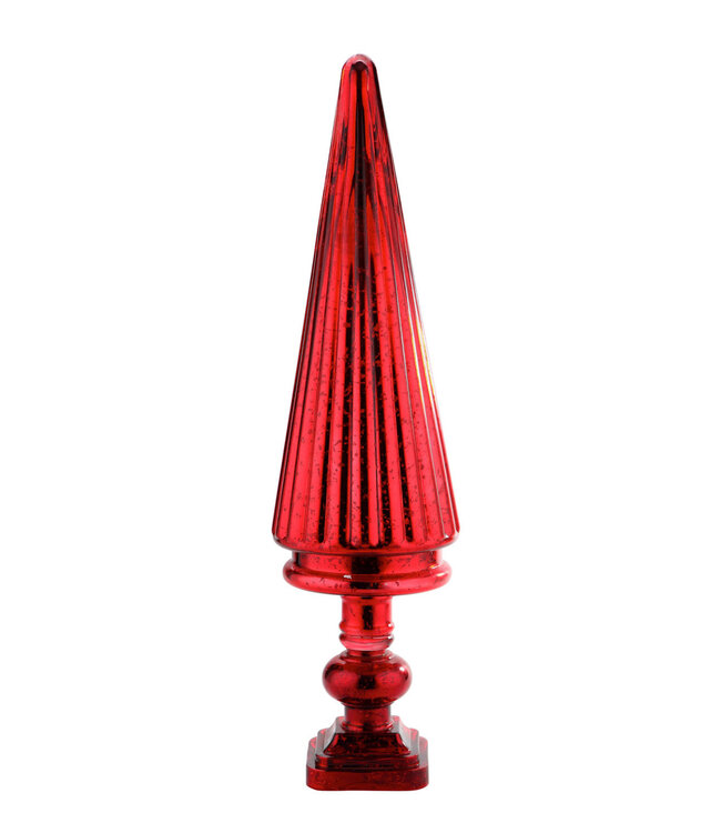 Mercury Glass Christmas Tree on Pedestal