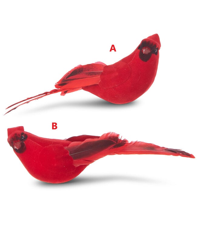 7" Clip-on Cardinal Ornament - Sold Individually