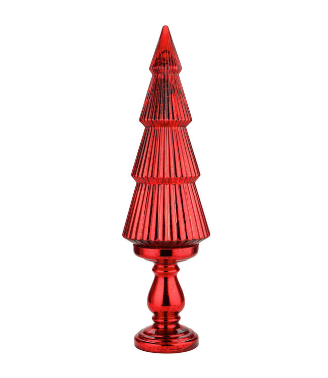 Mercury Glass Christmas Tree on Pedestal