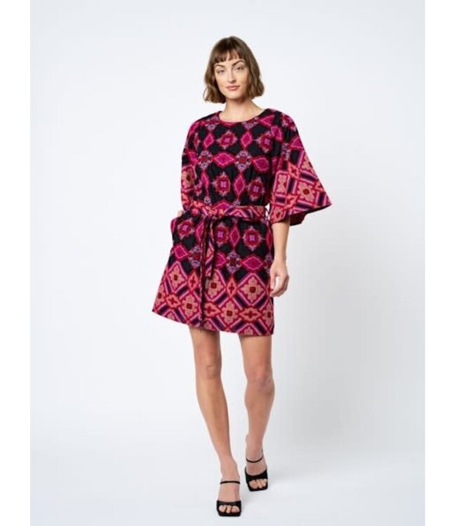 Daelyn Embroidered Mini Dress