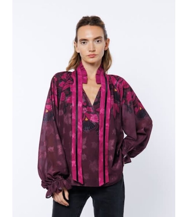 Kimi Floral Engineered Print Blouse