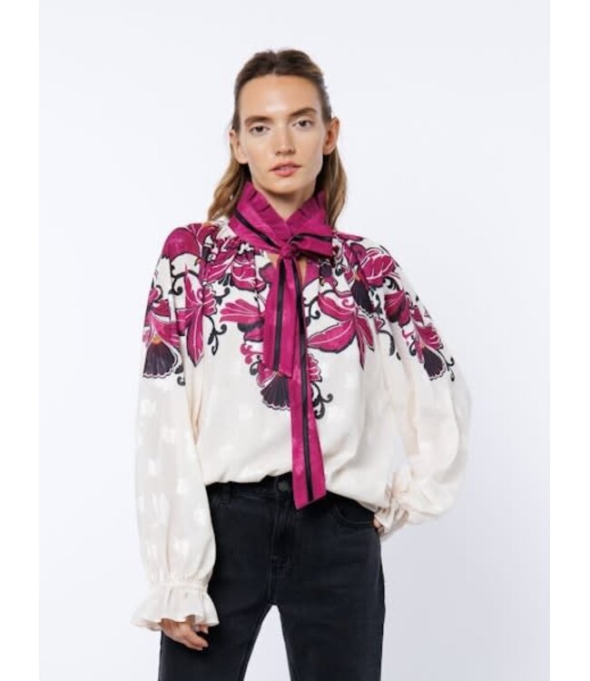 Kimi Floral Engineered Print Blouse