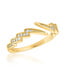 Lightning Bolt Gold Layers Ring