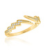 Lightning Bolt Gold Layers Ring