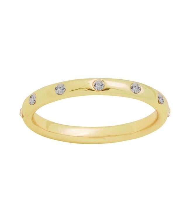 Eternity CZ Gold Layers Ring