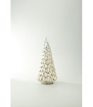 Silver Glass Christmas Tree