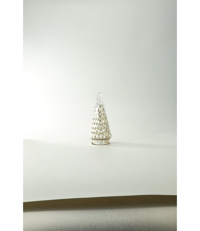 Silver Glass Christmas Tree