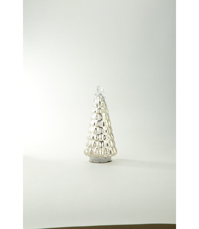 Silver Glass Christmas Tree