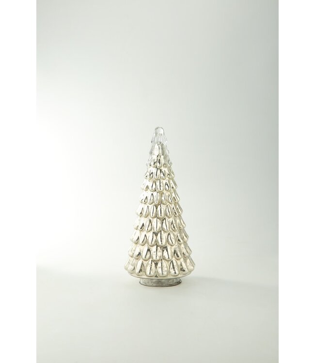 Silver Glass Christmas Tree