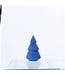 Glass Christmas Tree Blue