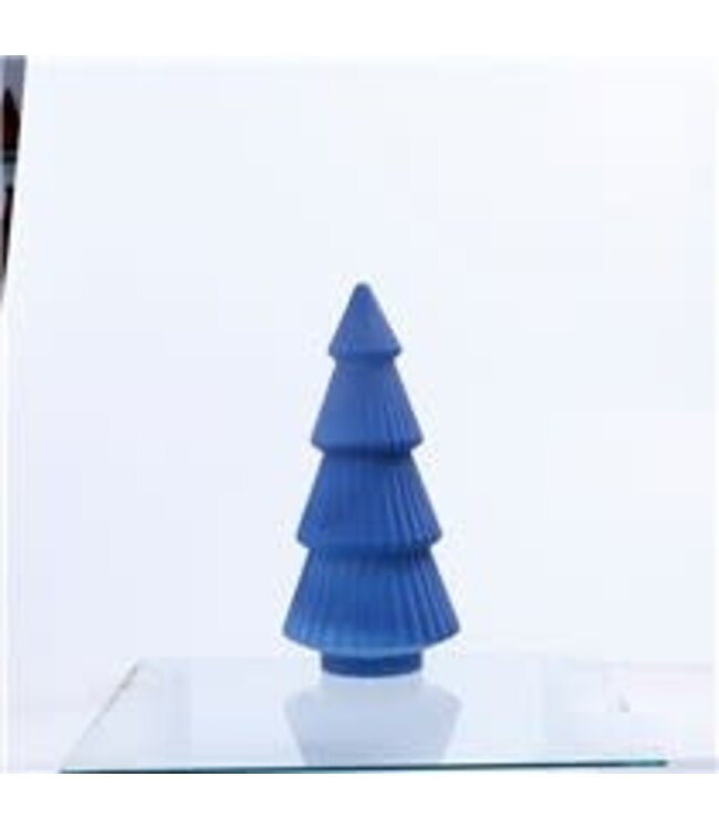 Glass Christmas Tree Blue