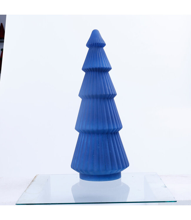 Glass Christmas Tree Blue