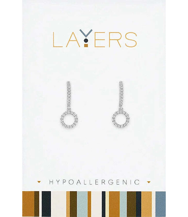 Silver Huggie Layers Earrings