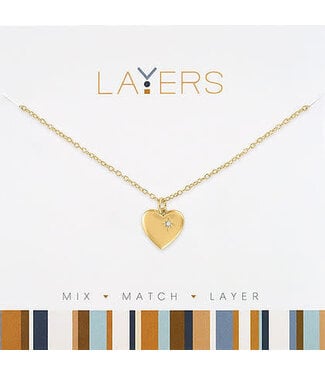 Gold Heart of Gold Layers Necklace