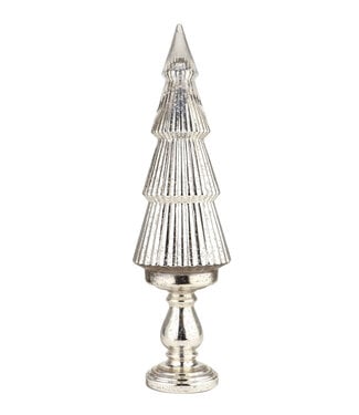 Mercury Glass Christmas Tree on Pedestal
