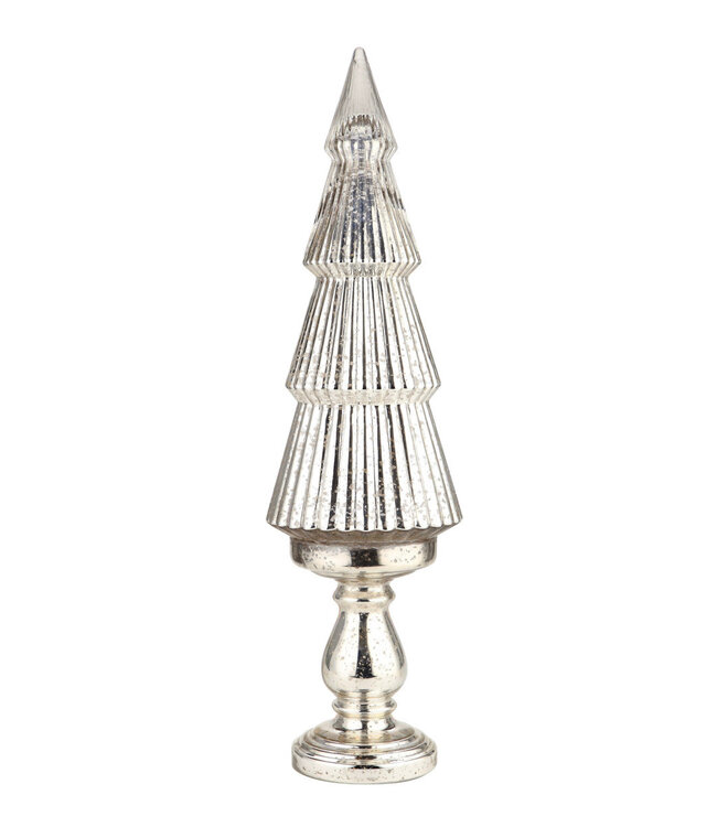 Mercury Glass Christmas Tree on Pedestal