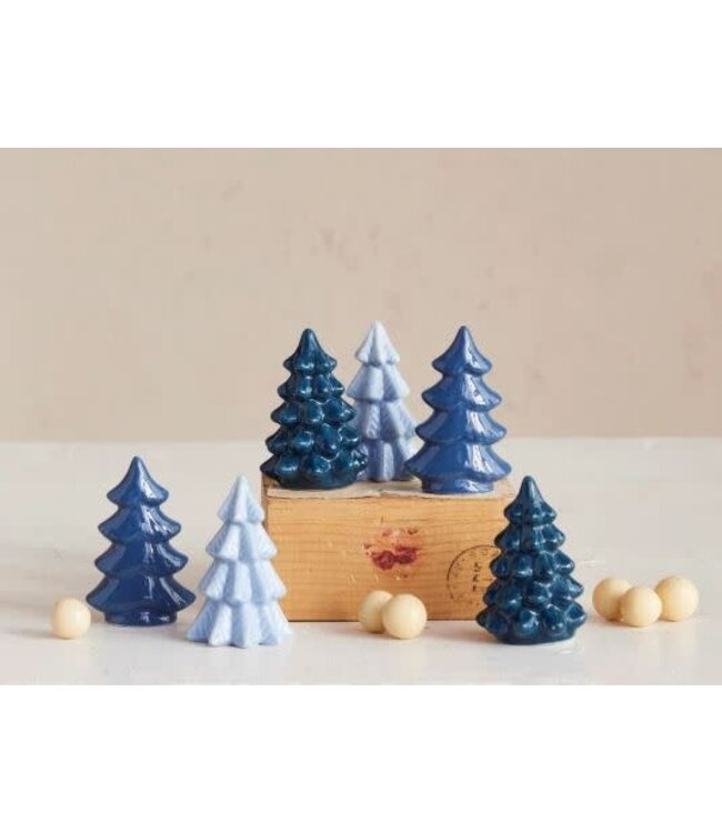 Stoneware Tree Blue