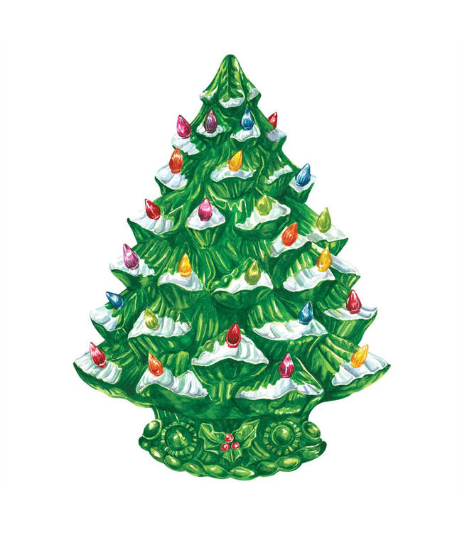 HESTER & COOK Die-Cut Vintage Christmas Tree Placemat