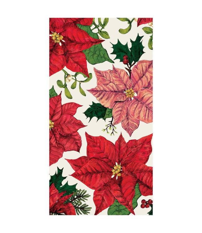 HESTER & COOK Poinsettia Guest Napkin