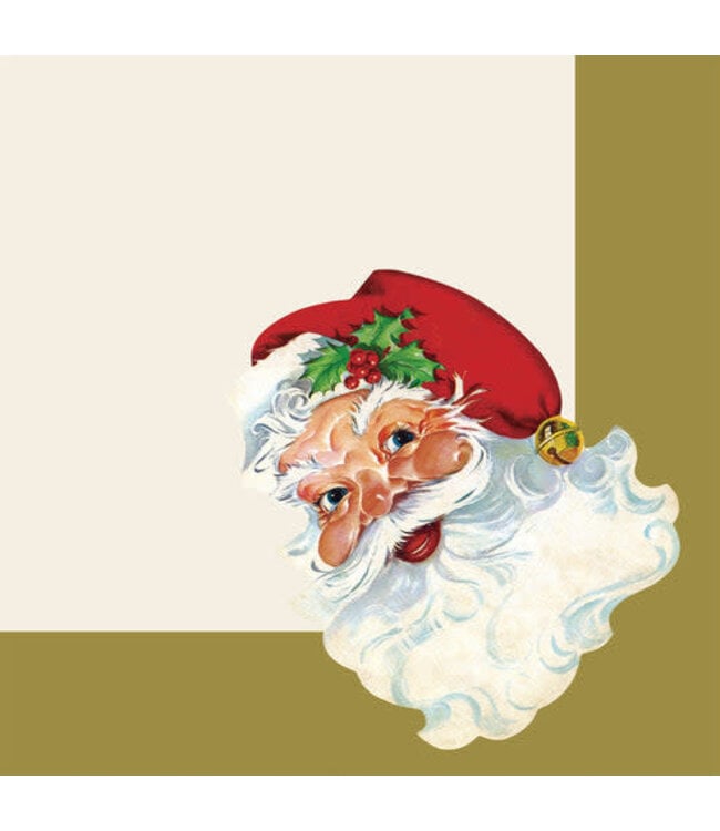 HESTER & COOK Santa Cocktail Napkin