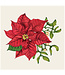 HESTER & COOK Poinsettia Cocktail Napkin
