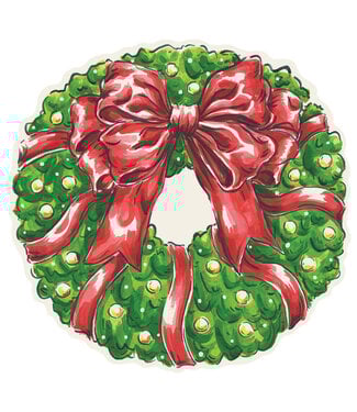 HESTER & COOK Die-cut Holiday Wreath Placemat