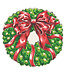 HESTER & COOK Die-cut Holiday Wreath Placemat