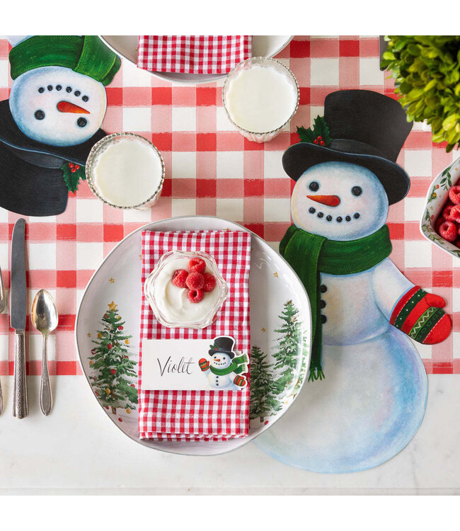 HESTER & COOK Die-cut Snowman Placemat