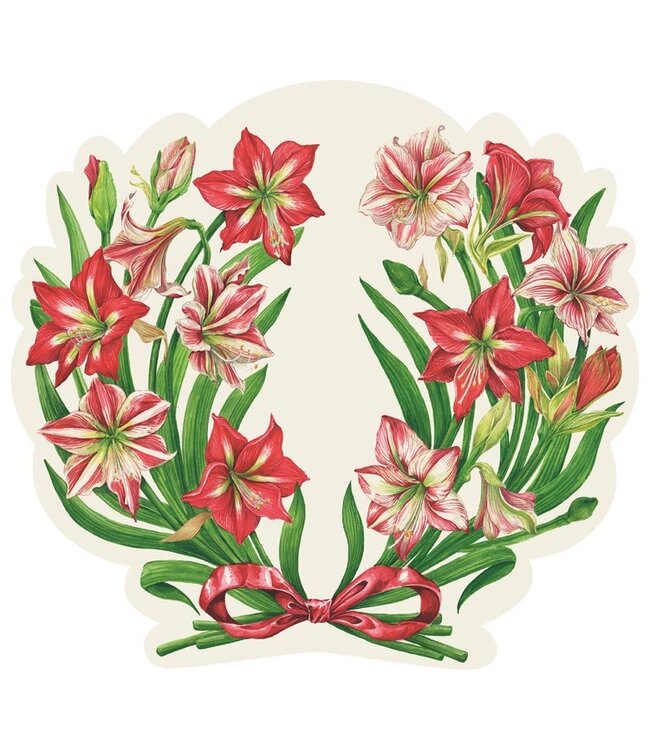 HESTER & COOK Die-cut Amaryllis Placemat