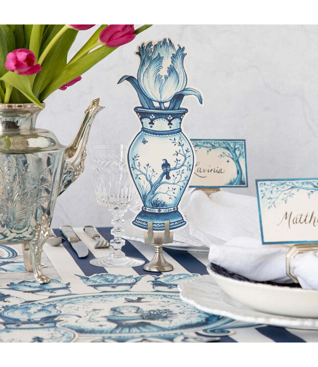 HESTER & COOK Indigo Tulip Table Accent