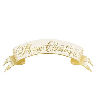 HESTER & COOK Merry Christmas Banner Table Accent