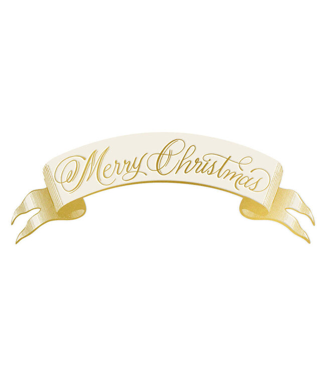 HESTER & COOK Merry Christmas Banner Table Accent
