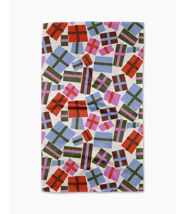 GEOMETRY Holiday Tea Towel