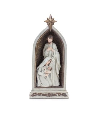 Resin Holy Family In Arch