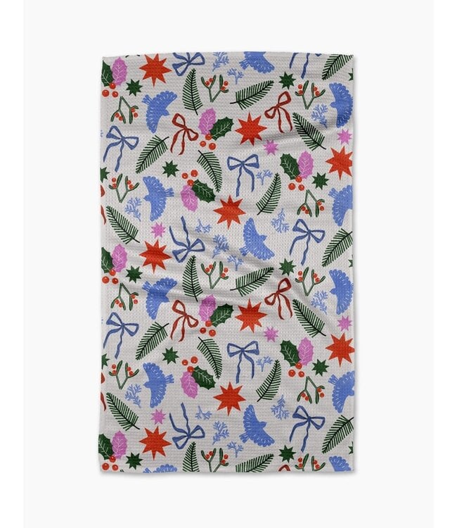 GEOMETRY Holiday Tea Towel