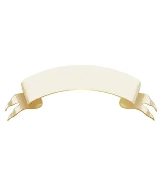 HESTER & COOK Classic Gold Banner Table Accent