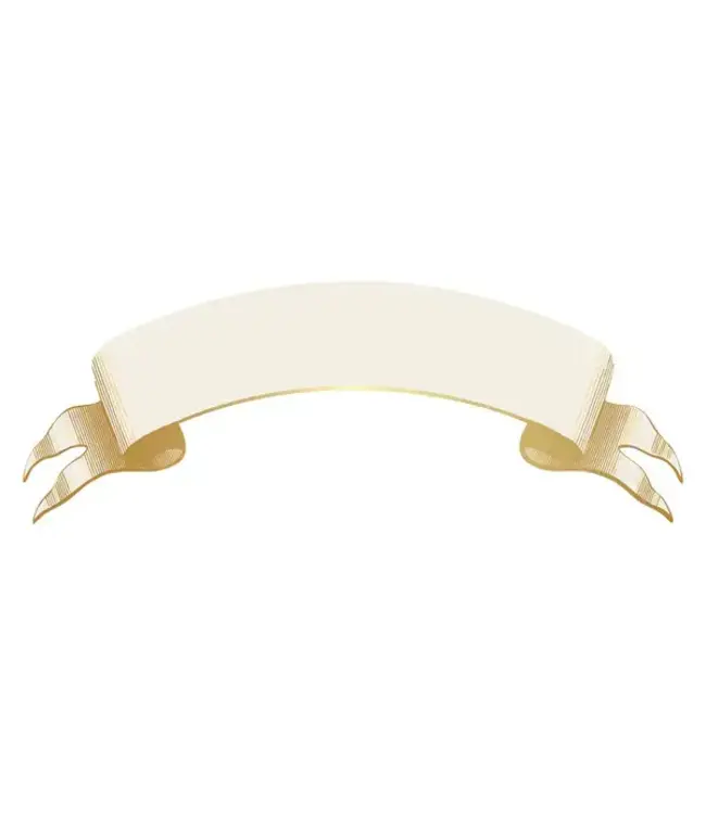 HESTER & COOK Classic Gold Banner Table Accent