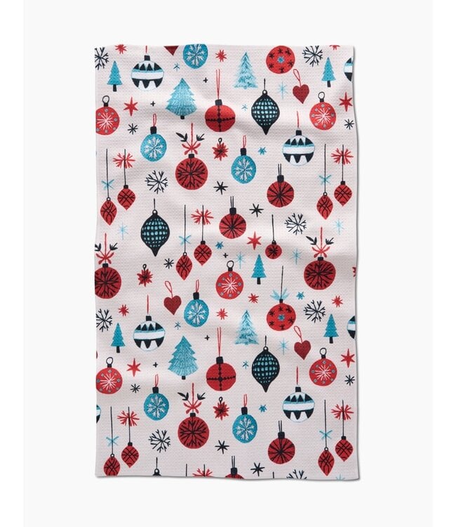 GEOMETRY Holiday Tea Towel