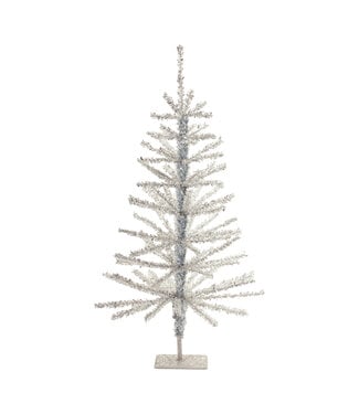 24”H Tinsel Tree PE/Metal